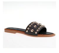 Sandali infradito da donna con borchie metalliche - ideali per outfit casual estivi e passeggiate in città Le infradito da donna, decorate con rivetti metallici, sono alla moda e accattivanti. Sono ad