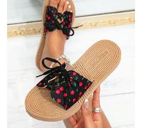 Sandali infradito da donna con suola spessa e lacci, ciabatte casual da indossare dentro e fuori casa, adatti per la primavera/estate CN36,CN37,CN38,CN39,CN40,CN41Frutta & verdura