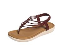 Sandali infradito da donna estivi sandali da spiaggia casual sandali da vacanza sandali con cinturino tinta unita scarpe larghe sandali da passeggio romani scarpe aperte leggere scarpe antiscivolo