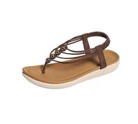 Sandali infradito da donna estivi sandali da spiaggia casual sandali da vacanza sandali con cinturino tinta unita scarpe larghe sandali da passeggio romani scarpe aperte leggere scarpe antiscivolo
