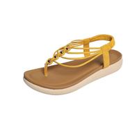 Sandali infradito da donna estivi sandali da spiaggia casual sandali da vacanza sandali con cinturino tinta unita scarpe larghe sandali da passeggio romani scarpe aperte leggere scarpe antiscivolo