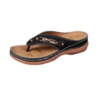 Sandali Infradito Donna con Zeppa Comoda, Modello con Supporto Plantare, Ideali per Passeggiate e Uso Quotidiano, Adatti a Chi Cerca Comfort e Stile per permetterti di Camminare Senza affaticamento