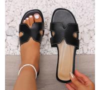 Sandali infradito estivi da donna, piatti, versatili, alla moda, minimalisti, leggeri, comodi, morbidi, con punta aperta, scarpe da spiaggia CN35,CN36,CN37,CN38,CN39,CN40,CN41,CN42Lettere