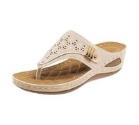 Sandali larghi per le donne infradito con zeppa per le donne scarpe ortopediche con supporto per arco plantare pantofole estive sandali da passeggio recupero calzature sportive comode slip on cursore