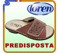 SANDALI LOREN PELLE C/VELCRO® ROSA ANTICO PIANTA LARGA PREDISPOSTA CALZATA L