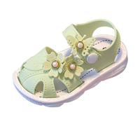 Sandali Mare e Piscina, con Cinturino, Confortevoli, Leggeri, Flessibili e Traspiranti, Unisex - Bambini e Ragazzi,Scarpe Aperte Bambina,Sandali Primi Passi Bimba,Sandali (Green, 25 Toddler)