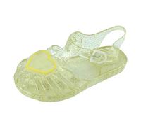 Sandali Mare e Piscina, con Cinturino, Confortevoli, Leggeri, Flessibili e Traspiranti, Unisex - Bambini E Ragazzi, Sandali per Bambini, Scarpe Primi Passi per Bambini, Scarpe (01-Yellow, 3.5-4 Years)
