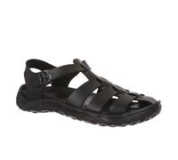 MBT HARU Sandali per Uomo in Pelle Sandali leggeri e comodi per la Primavera Estate Calzature Fisiologiche per Comfort e Stabilità. Sandali da Recupero per Vestire Colore Nero