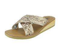 Sandali Mule In Pelle A Strappo Basso F0R0430 Per Donne