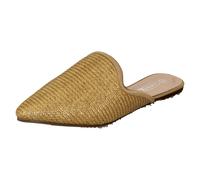 Sandali Mule Larghi Donna Spot On Con Punta Aperta Naturale (Beige)