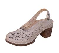 Sandali neri da donna estivi da donna nuova borsa da spiaggia cava di grandi dimensioni scarpe da donna traspiranti casual da donna, Beige, 37.5/36 EU