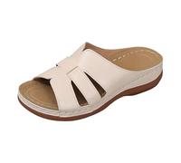 Sandali Ortopediche Donna Leggere Comode Ciabatta Pantofole Eleganti Estive Infradito Supporto Arco Plantare Sandali Da Passeggio Con Zeppa Casual Moda Zeppe Antiscivolo Bassi Slippers Piscina Mare