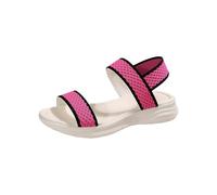 Sandali ortopedici con plateau largo, sandali con zeppa con supporto per arco plantare, sandali da passeggio per fascite plantare Cuscino ortopedico scarpe estive da passeggio, Rosa acceso, 38.5 EU