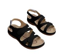 Sandali Ortopedici Da Donna Comodi Punta Aperta Sandali Piatti Antiscivolo Vintage Traspirante Scarpe Estivi Spiaggia Morbida Sandalo Da Passeggio Leggere Moda Supporto Arco Sandalo Da Mare 2025