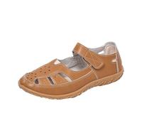 Sandali ortopedici da donna, comodi scarpe piatte con buon supporto, scarpe antiscivolo per tutti i giorni, sandali in pelle resistente all'usura, pratiche scarpe casual per le donne anziane, marrone