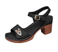 Sandali ortopedici da donna, estivi, eleganti, con punta aperta in Boemia, sandali ortopedici, da donna, estivi, eleganti, con punta aperta in Boemia, con tacchi alti spessi, per donna, tempo libero