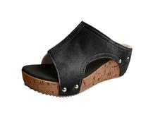 Sandali ortopedici da donna, estivi, eleganti, con punta aperta in Boemia, sandali ortopedici, da donna, estivi, eleganti scarpe con punta aperta in Boemia con zeppe, versatili per il tempo libero e