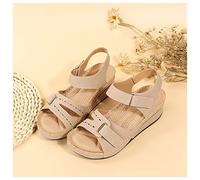 Sandali Ortopedici da Donna, Scarpe Ortopediche, Sandali a Punta Aperta Ortopedici Premium da Donna Estiva, Ciabatte Donna Ortopediche Scarpe con Supporto,Rosso,US9/EU41