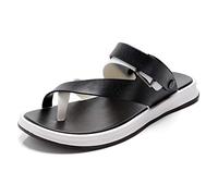 Sandali Ortopedici da uomo, comode Pantofole morbide con plateau, sandali da Spiaggia eleganti con punta aperta, infradito antiscivolo per Correttore di alluce valgo ( Color : Black , Size : 43EU )