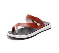 Sandali Ortopedici da uomo, comode Pantofole morbide con plateau, sandali da Spiaggia eleganti con punta aperta, infradito antiscivolo per Correttore di alluce valgo ( Color : Brown , Size : 43EU )