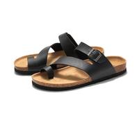 Sandali Ortopedici da Uomo Comodi per L'alluce Valgo,Ciabatte Estive per La Fascite Plantare,Infradito da Spiaggia alla Moda per L'alluce Valgo(Black,42 EU)