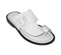 Sandali Ortopedici da Uomo con Supporto Le Dita dei Piedi E Supporto L'alluce Valgo,Ciabatte da Spiaggia con Supporto L'Arco Plantare,Infradito Estive La Fascite Plantare(White,43 EU)