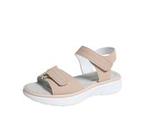 Sandali Ortopedici Donna Estate Sport | Nudi Piedi Zeppe con Piattaforma, Doppia Flangia Anteriore con Taglio traforato e Fibbia Decorativa, Flangia Posteriore | Estate All'Aperto, Camminare, Città
