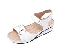 Sandali Ortopedici Donna Estive Eleganti Sandali con Strappo Leggere Comodi Cuoio Artificiale Sandalo con Zeppa Vintage Moda Scarpe Estivi Aperta Antiscivolo Sandalo Passeggio Sportivi Trekking 2025