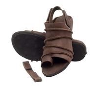 Sandali Ortopedici per Alluce Valgo per Donna, Taglia Grande Estiva, con Pesce, Alluce E Osso, Sandali Piatti Regolabili con Nastro Adesivo Comfort alla Moda, per La Ortopedica dell (Color : Brown,