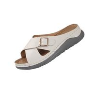 Sandali ortopedici per le donne da donna con punta aperta con zeppa pantofole con supporto per arco plantare sandali infradito fibbia in metallo sandalo da doccia pantofole da casa scarpe antiscivolo