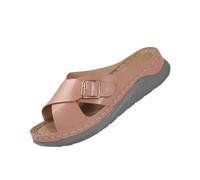 Sandali ortopedici per le donne da donna con punta aperta con zeppa pantofole con supporto per arco plantare sandali infradito fibbia in metallo sandalo da doccia pantofole da casa scarpe antiscivolo
