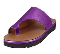 Sandali Ortopedici Per Uomo E Donna - Ciabatte Aperte In Punta Antiscivolo E Traspiranti Scarpe Estive Leggere Con Zeppa Per Camminare, La Spiaggia E L'Uso Quotidiano-Purple||numeric_43