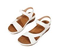 Sandali Ortopedico Donna Estivo Eleganti Traspirante Sandali Con Zeppa Vintage Antiscivolo Punta Aperta Scarpe Estivi Leggere Morbida Sandalo Da Passeggio Spiaggia Supporto Arco Moda Sandalo Da 2025