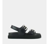 Sandali pelle Lago, suola spessa Nero 39
