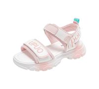 Sandali per bambini 37 scarpe per bambini, comodi sandali con suola spessa, alla moda, da spiaggia, da principesse, casual, per bambini, Colore: rosa., 27.5 EU
