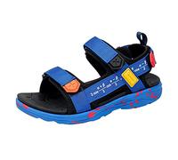 Sandali per bambini con fondo morbido, numero giorno, formula casual, sport, scarpe estive per bambini da 5 a 15 anni, Blu, 30 EU
