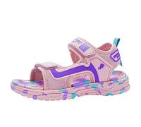 Sandali per bambini da ragazza, con suola morbida, comodi, leggeri, alla moda, casual, sandali per bambini per studenti in spiaggia e attività per il tempo libero, 02 rosa., 32 EU