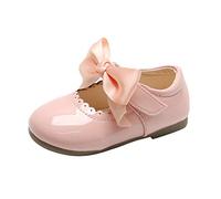Sandali per bambini e bambine, 28 Mary Jane Flats, estivi, in rete, traspiranti, da spiaggia, con scollatura, morbidi, da principessa, comodi, per il tempo libero, Colore: rosa., 17 EU