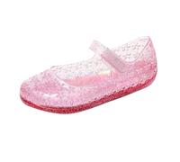 Sandali per bambini e bambine, principessa Jelly Mary Jane di cristallo, travestimento, carnevale, cosplay, ballerine, Natale, feste, Halloween, tutti i giorni, per Outtdoor sport, spiaggia, Red 03