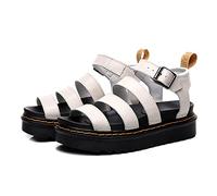 Sandali per Donne Scarpe estive per Donne Scarpe da Donna comode Sandali Sandali Cuneo Scarpe Basse Tacchi Scarpe da Fondo Spesse Scarpe Bianche, 4.5 nel Regno Unito