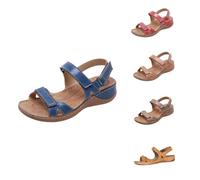 Sandali per le donne Sandali da passeggio Sandali ortopedici da donna Sandali con plateau Open Toe Slides Estate Wide Fit Slides Arch Support Shoes Comode Zeppa Scarpe Pianura Pavers Scarpa Casual