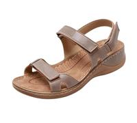 Sandali per le donne Sandali da passeggio Sandali ortopedici da donna Sandali con plateau Open Toe Slides Estate Wide Fit Slides Arch Support Shoes Comode Zeppa Scarpe Pianura Pavers Scarpa Casual