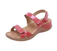 Sandali per le donne Sandali da passeggio Sandali ortopedici da donna Sandali con plateau Open Toe Slides Estate Wide Fit Slides Arch Support Shoes Comode Zeppa Scarpe Pianura Pavers Scarpa Casual