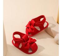 Sandali per neonati con fiocco, terapia adesiva, suola morbida, scarpe primi passi per bambini 0-1 anni CN9-10,CN11-12,CN13-14,CN15-16