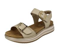 Sandali Piattaforma In Pelle Beige Remonte D1J51-80 Per Donne