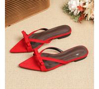 Sandali piatti con punta affusolata da donna, nuovi per la primavera/estate 2026, versatili, con suola morbida, sandali alla romana alla moda per donna, taglie grandi 41-42 EUR36,EUR37,EUR38,EUR39,EUR