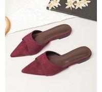 Sandali piatti con punta affusolata da donna, nuovi sandali da spiaggia versatili e morbidi per la primavera/estate 2026, sandali alla romana di moda per donna, taglie grandi 41-42 EUR36,EUR37,EUR38,E