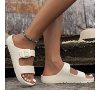 Sandali piatti da donna Arizona, pantofole casual traspiranti per uso esterno, pantofole comode per camera da letto e casa EUR36,EUR37,EUR38,EUR39,EUR40,EUR41Blocchi di colore