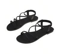 Sandali piatti da donna con anello per le dita, adatti per uso casual e vacanze, ideali per spiaggia, weekend, brunch, spostamenti in città, matrimoni, piscina, viaggi, passeggiate, picnic all'aperto,