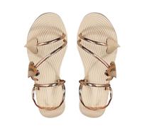 Sandali piatti da donna grandi dimensioni scarpe da spiaggia comfort outdoor piattaforma sandali antiscivolo estate scarpe da spiaggia donna eleganti vintage sandali romani moda sera feste scarpe da